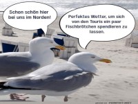 M�wenmarketing: Touris und Fischbr�tchen!