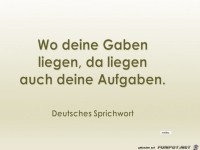 wo deine Gaben