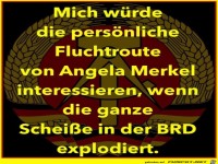 Fluchtroute von Angela Merkel