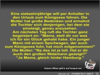 Eine siebzehnjährige will per Anhalter in den Urlaub zum...