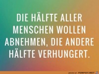 die haelfte aller menschen