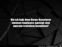 Musste trotz Impfpass bezahlen