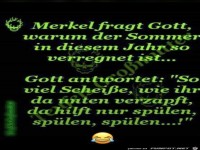 Merkel fragt Gott
