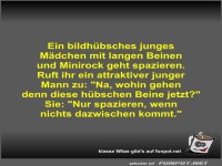 Ein bildh�bsches junges M�dchen mit langen Beinen und...