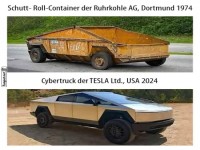 Vergleich: Container versus Cybertruck