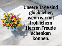 unsere tage sind glcklicher