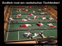 Realit�tsnaher Tischkickergag