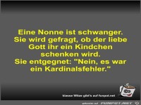 Eine Nonne ist schwanger