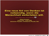 Eine neue Art von Denken ist
notwendig