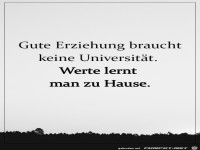 Werte lernt man zuhause