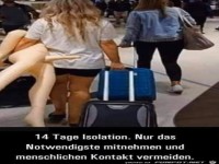 Nur das notwendigste Gepäck