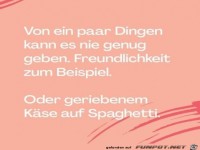 K�se auf Spaghetti