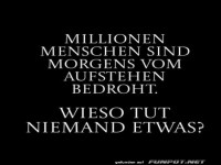 Vom Aufstehen bedroht