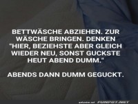 Der Abend ohne Bettwsche