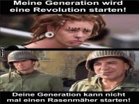 Generationskonflikt mit humorvollen Bildern