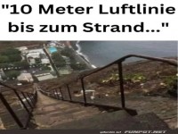 Der steile Weg zum Traumstrand