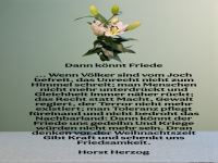 dann k�nt friede