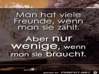 Man hat viele Freunde
