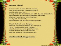Meine Hand - Gedicht von Nicole Sunitsch
