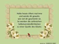 Halte oefters mal inne