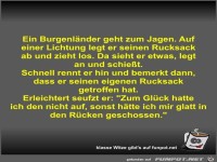 Ein Burgenländer geht zum Jagen