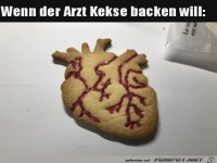 Arzt backt Kekse