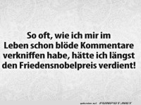 Bl�de Kommentare verkniffen