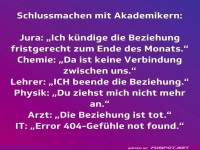 Schlussmachen mit Akademikern