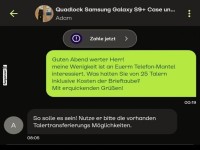 Anfrage zu Telefontarifen �ber Messenger