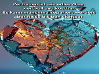 Zerbrechliche Herz-Glas Show