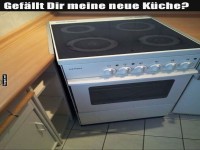 Innovatives K�chendesign: Einbau extrem!