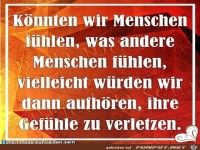 Koennten wir Menschen fuehlen