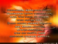Manchmal kann man einen Menschen
