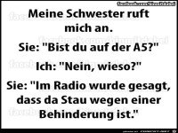 Stau auf der Autobahn