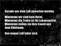 von wegen, Lidl lohnt sich......