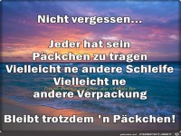 nicht vergessen