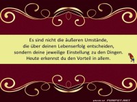 Es sind nicht die Umstaende