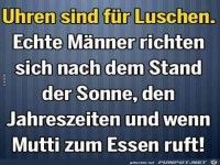 Uhren sind fuer Luschen