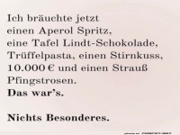 Einfach nur das Wesentliche im Leben