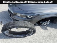 Wenn die Felge allein auf Tour geht!