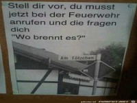 wo brennt es