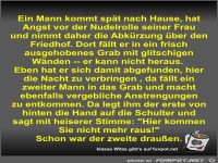 Ein Mann kommt sp�t nach Hause