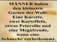 Mnner haben den kleinsten Garten der Welt