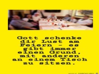 Gott schenke dir Lust am Feiern