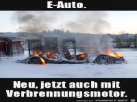 Elektro-Auto mit Verbrennungsmotor
