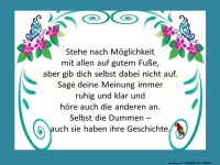 Stehe nach Mglichkeit