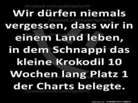 Das sollten wir nicht vergessen