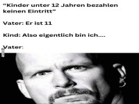 Vater trickst das Eintrittssystem aus