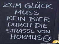 Bier-Autobahn: Zum Gl�ck umfahren!