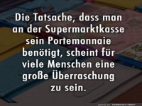 �berraschung an der Kasse